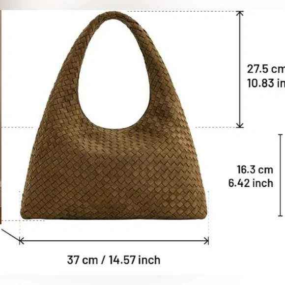 JW PEI Laura Elegant Olive green Woven Handbag - Picture 8 of 11